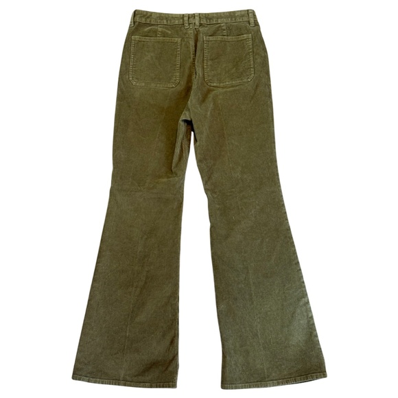 733. J. CREW Vintage flare pant in corduroy Sunlit Olive Green $158 EUC Sz 29 - Picture 5 of 7